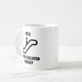 まあ急にエスカレートしたね コーヒーマグカップ (正面左)