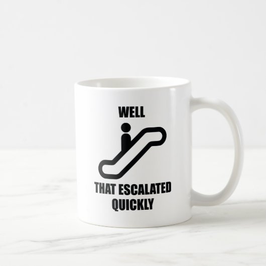 まあ急にエスカレートしたね コーヒーマグカップ (右)