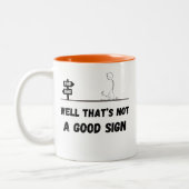 まあ、それは良い兆候ではない ツートーンマグカップ (左)