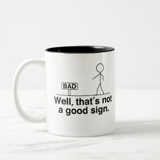 まあ、それは良い兆候ではない ツートーンマグカップ