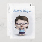 「まあ、言っておくと…I 恋しく思 You 」はがき ポストカード (正面/裏面)