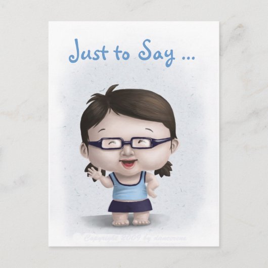 「まあ、言っておくと…I 恋しく思 You 」はがき ポストカード (正面)