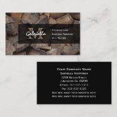 まきのモノグラムの名刺 名刺 (正面/裏面)