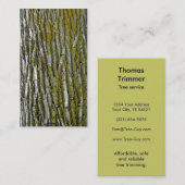 まきの切り株の取り外しを美化する木のトリマー 名刺 (正面/裏面)