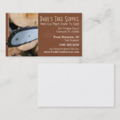 まきまたは木のサービス業カード 名刺 (正面/裏面)