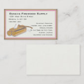 まきまたは木のサービス業カード 名刺 (正面/裏面)