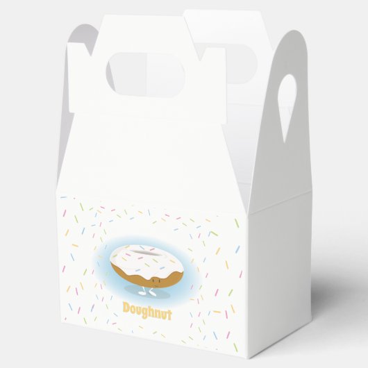 まき散らしを伴う笑顔のドーナツ |お気に入りボックス フェイバーボックス (オープン)