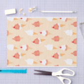 まき模様の可愛いアイスクリームコーン 薄葉紙 (クラフト)