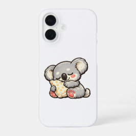 まくらで眠るかわいいコアラ iPhone 16ケース