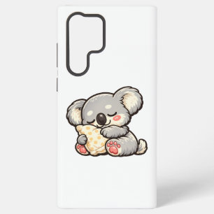 まくらで眠るかわいいコアラ SAMSUNG GALAXY S22 ULTRAケース