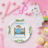 まぐさ桶の男の子の紙皿の小さい猿 ペーパープレート (パーティー)