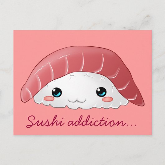 『まぐろ寿司』のはがき ポストカード (正面)