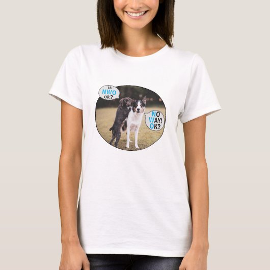 まさか！大丈夫か？ – 青（光） Tシャツ (正面)