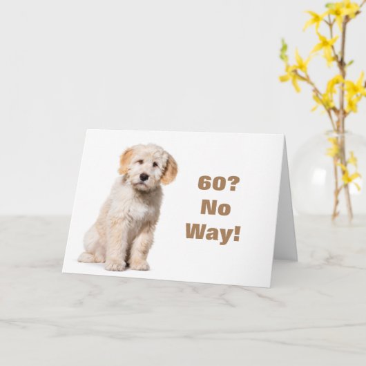 まさか**60** カード (黄色い花)