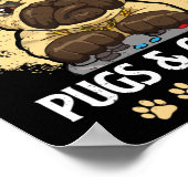 まさにPugsとゲームOkビデオゲームLovのように ポスター (角)