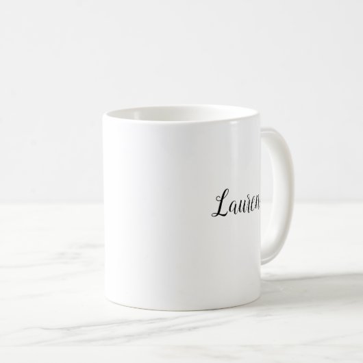 まじめに小さじコーヒーマグで私を飲み込む コーヒーマグカップ (正面右)