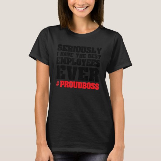 まじめに社員最高ののボスだ Tシャツ (正面)