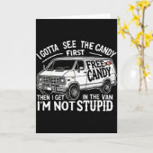 まずお菓子を見せなきゃ。ハロウィンってただの勉強の時間じゃないんだ カード (黄色い花)