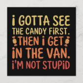 まずそのキャンディを見せなきゃダメ 私は馬鹿じゃないよ キモい 招待状 (正面)