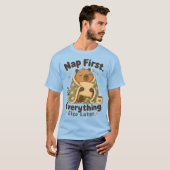 まずはお昼寝 かわいいカピバラ Tシャツ (正面フル)