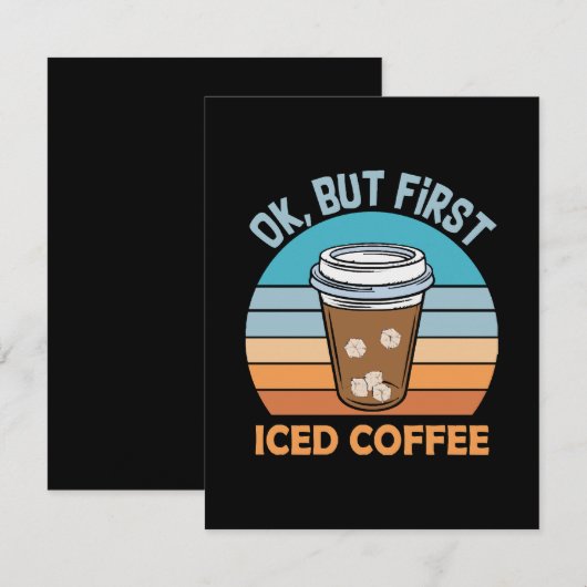 まずはアイスコーヒー ノートカード (正面/裏面)