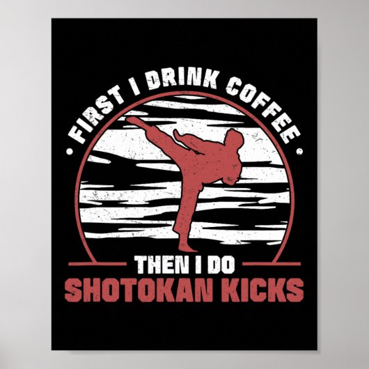 まずはコーヒーを飲み、それから松涛館を蹴行う ポスター (正面)