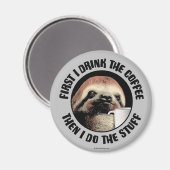 まずはコーヒーを飲む。それから私は物 マグネット (正面/裏面)