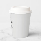 まずはコーヒー空白の 紙コップ (左)