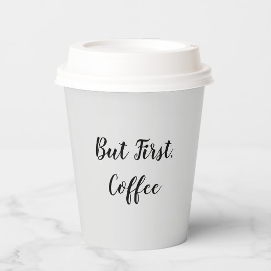 まずはコーヒー空白の 紙コップ (正面)