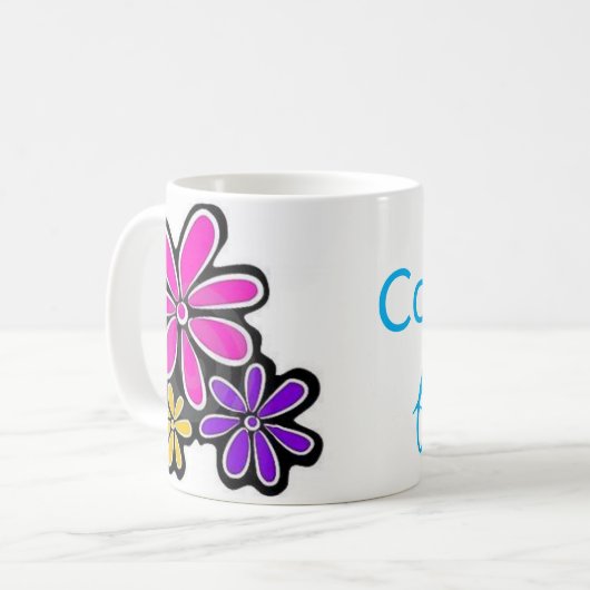 まずはコーヒー。モーメント開始コーヒーフローラマグカップ コーヒーマグカップ (正面左)