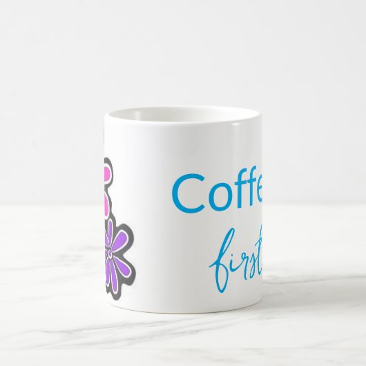 まずはコーヒー。モーメント開始コーヒーフローラマグカップ コーヒーマグカップ (中央)