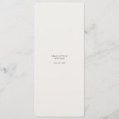 まずはトロピカルフローラ結婚のメニュー メニュー (裏面)