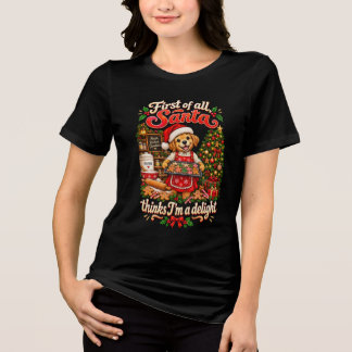 まずは喜びに満ちたクリスマスの犬・パピー トライブレンドTシャツ