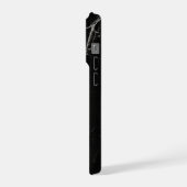 まずは喜びを与える存在です 吠える黒猫 iPhoneケース (左側面)
