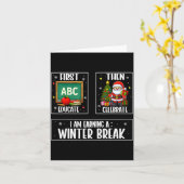 まずは教育してから冬休みのクリスマスを祝おう カード (黄色い花)