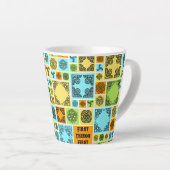 まずは茶休憩!オレンジおもしろいと緑 カフェラテマグ (右アングル)