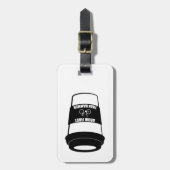 まずは飲んでからハンマーを振れ ラゲッジタグ (正面縦)