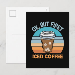 まずアイスコーヒーを シーズンポストカード