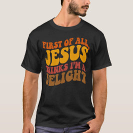 まずイエス様は私を喜びに思ってくれる レトロな70年代 Tシャツ