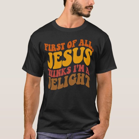 まずイエス様は私を喜びに思ってくれる レトロな70年代 Tシャツ (正面)