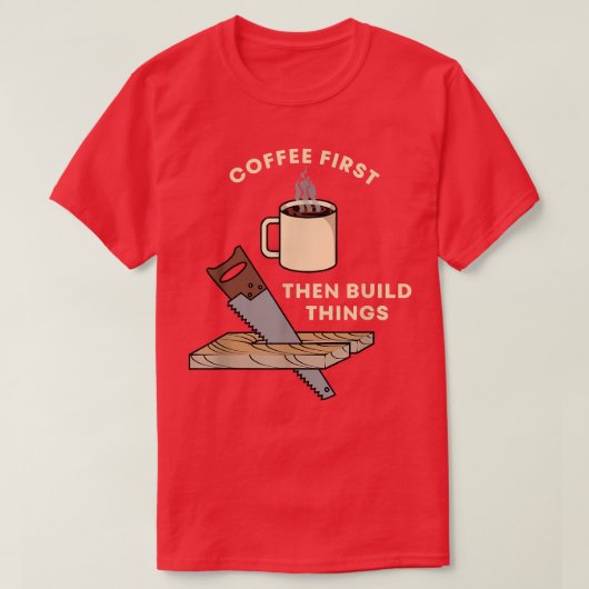 まずコーヒーで木で作ったキャベツ Tシャツ (デザイン正面)