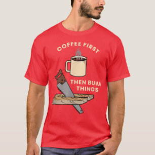 まずコーヒーで木で作ったキャベツ Tシャツ