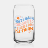 まずコーヒーを飲み、それから物事を行う ガラス缶 (裏面)