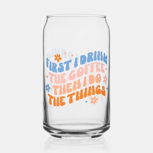 まずコーヒーを飲み、それから物事を行う ガラス缶 (裏面)