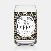 まずコーヒーを飲み、それから私は物事を行う。 ガラス缶 (裏面)