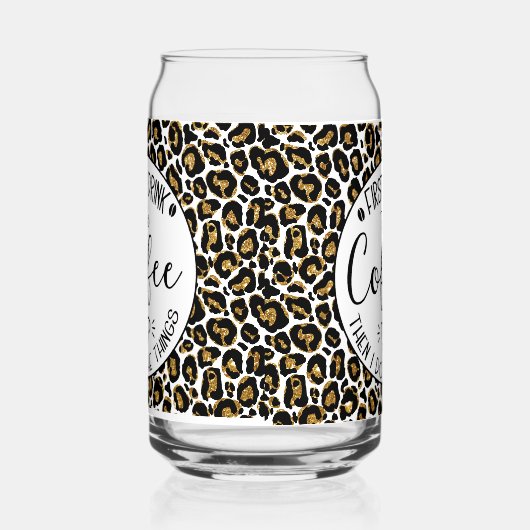 まずコーヒーを飲み、それから私は物事を行う。 ガラス缶 (右)