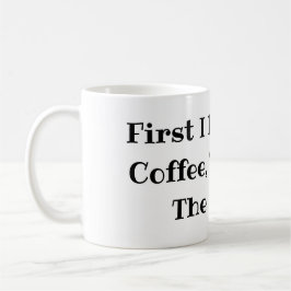 まずコーヒーを飲み、次に物するおもしろい コーヒーマグカップ