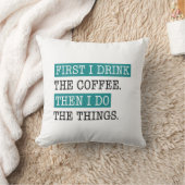 まずコーヒーを飲む クッション (ブランケット)