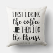 まずコーヒーを飲む クッション (裏面)