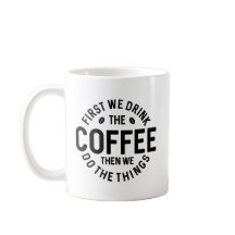 まずコーヒーを飲む